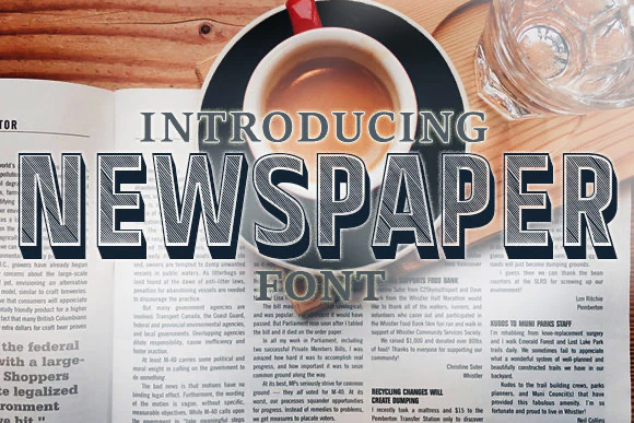 限时免费获取字体 Newspaper[Windows、macOS][$8.49→0]