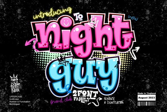 限时免费获取字体 Night Guy[Windows、macOS][$19→0]