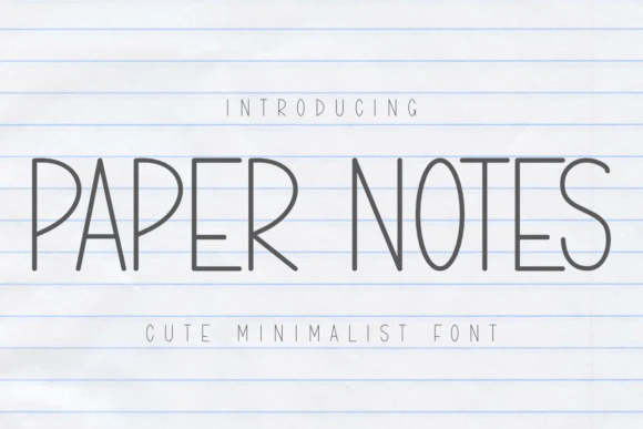 限时免费获取字体 Paper Notes[Windows、macOS][$12→0]
