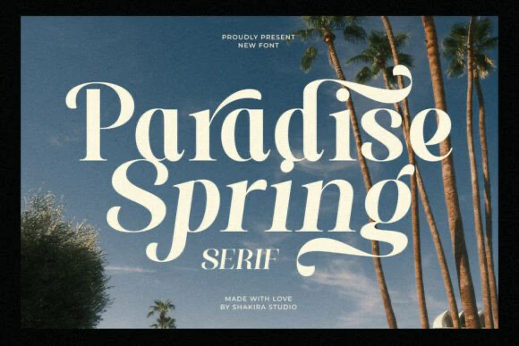 限时免费获取字体 Paradise Spring[Windows、macOS][$17→0]