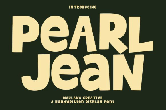 限时免费获取字体 Pearl Jean[Windows、macOS][$18→0]