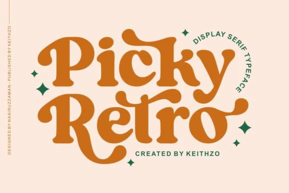 限时免费获取字体 Picky Retro Font[Windows、macOS]