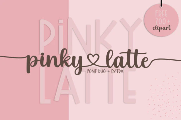 限时免费获取字体 Pinky Latte[Windows、macOS][$15→0]