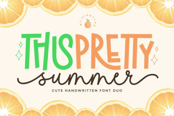 限时免费获取字体 Pretty Summer[Windows、macOS][$12→0]
