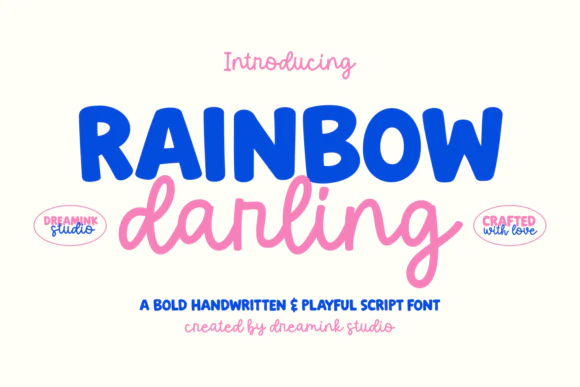 限时免费获取字体 Rainbow Darling Duo[Windows、macOS][$12→0]-反斗限免