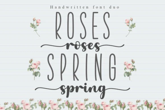 限时免费获取字体 Roses Spring Duo Font[Windows、macOS]