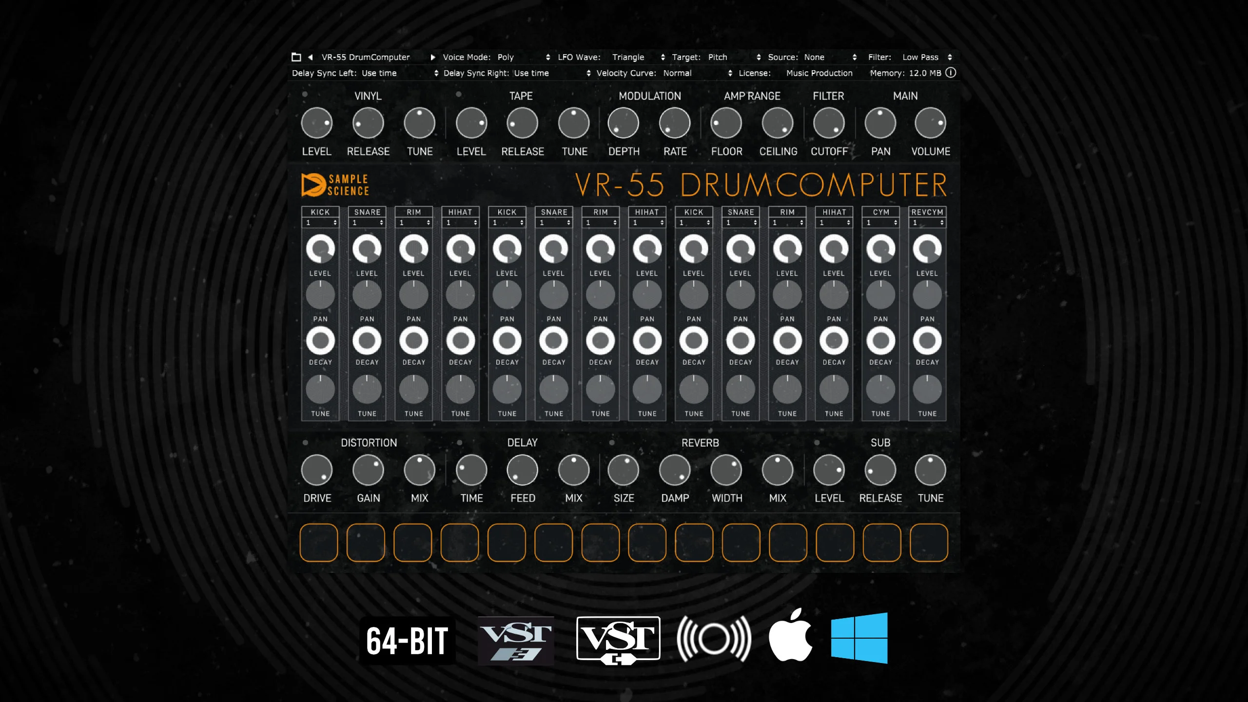 限时免费获取音频插件 VR-55 DrumComputer[Windows、macOS]