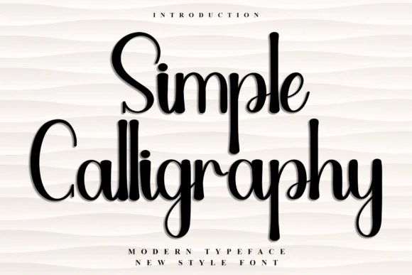 限时免费获取字体 Simple Calligraphy[Windows、macOS][$16→0]-反斗限免