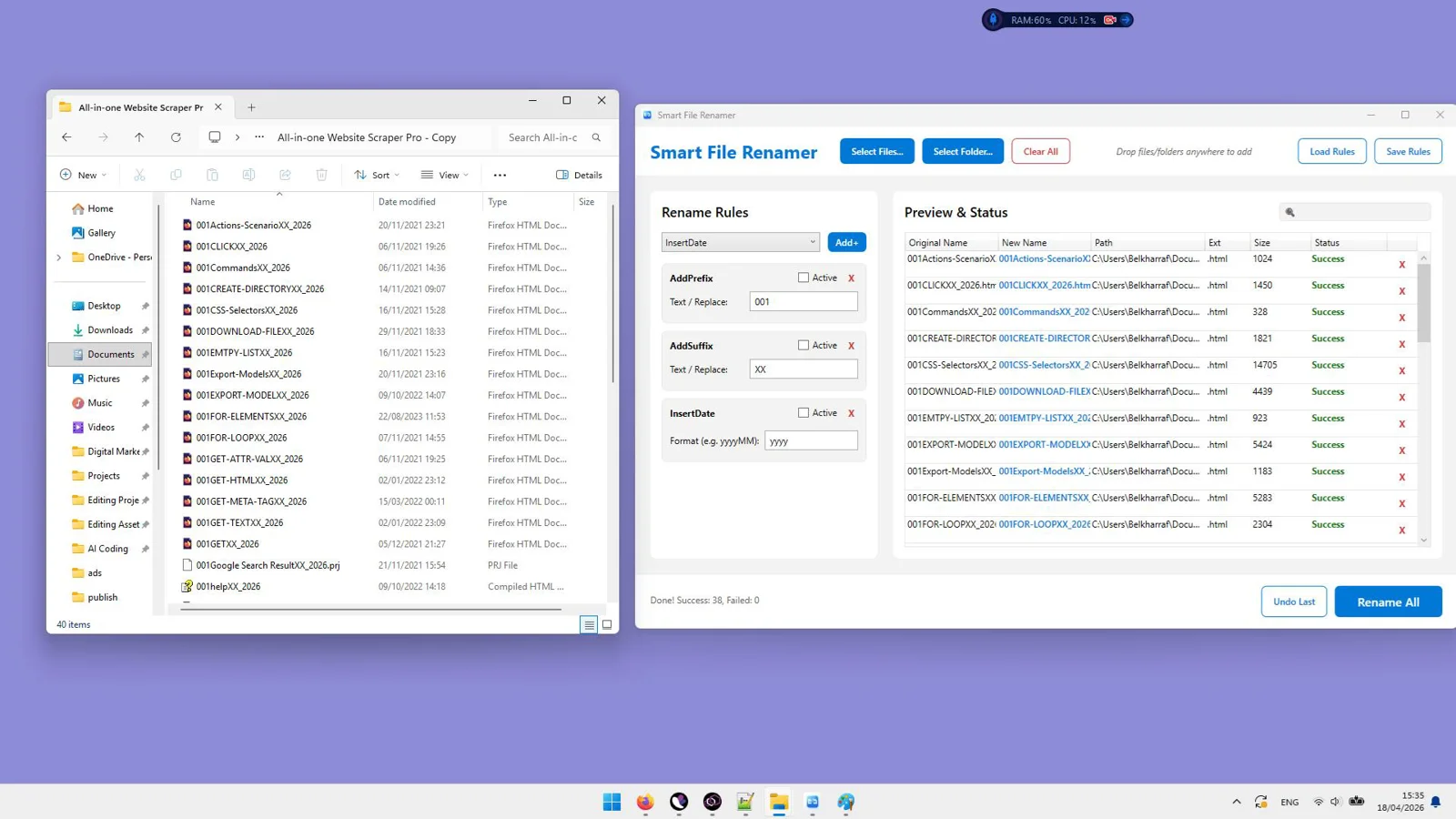 Smart File Renamer - 文件批量重命名工具[Windows][$47→0]-反斗限免