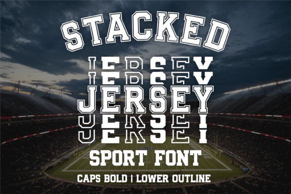 限时免费获取字体 Stacked Jersey[Windows、macOS][$1→0]