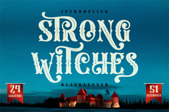 限时免费获取字体 Strong Witches[Windows、macOS][$30→0]