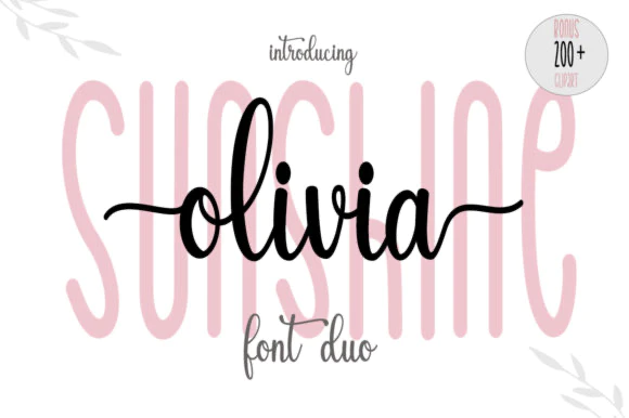 限时免费获取字体 Sunshine Olivia[Windows、macOS][$13→0]