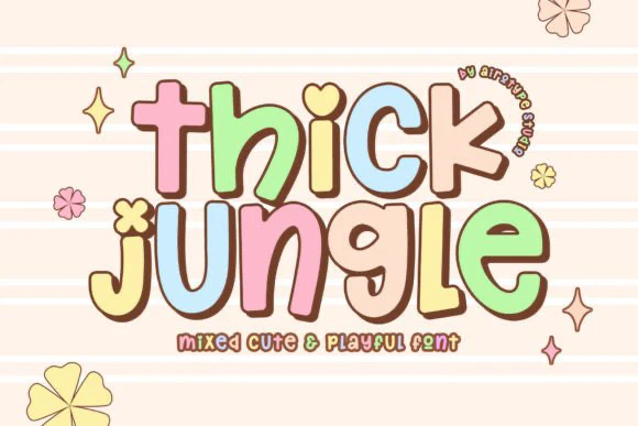 限时免费获取字体 Thick Jungle[Windows、macOS][$12→0]