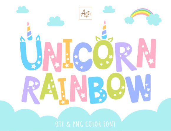 免费获取字体 Unicorn Rainbow Font[Windows、macOS]
