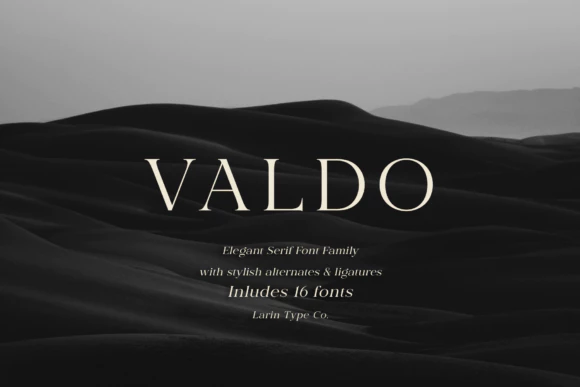 限时免费获取字体 Valdo[Windows、macOS][$20→0]
