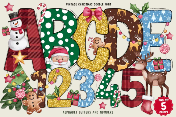 限时免费获取字体 Vintage Christmas Doodle Font[Windows、macOS]