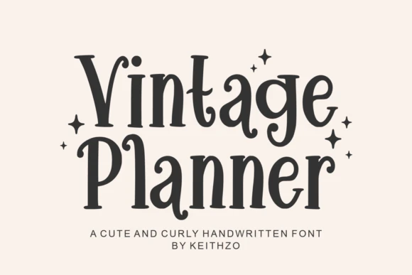 限时免费获取字体 Vintage Planner[Windows、macOS][$10→0]-反斗限免