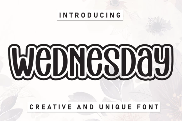 限时免费获取字体 Wednesday Font[Windows、macOS]
