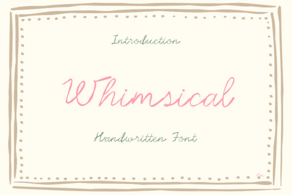 限时免费获取字体 Whimsical[Windows、macOS][$10→0]-反斗限免