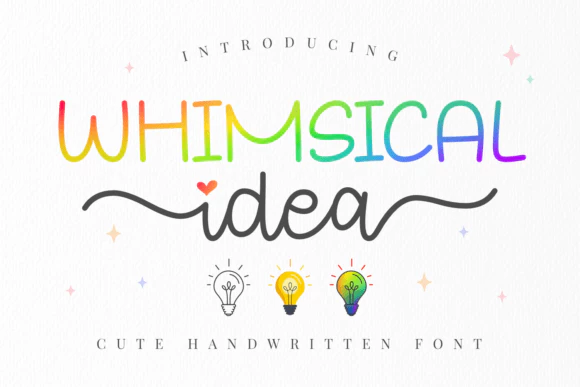限時免費獲取字體 Whimsical Idea[Windows、macOS][$20→0]