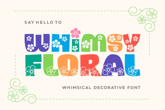 限时免费获取字体 Whimsy Floral[Windows、macOS][$27→0]