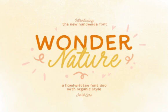限时免费获取字体 Wonder Nature[Windows、macOS][$19→0]
