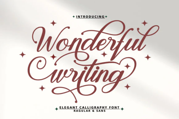 限时免费获取字体 Wonderful Writing Font[Windows、macOS]
