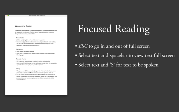 Reader - 极简 PDF 阅读器[macOS、iOS][￥15→0]