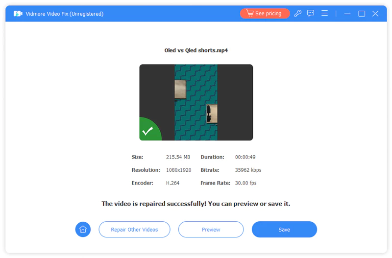 Vidmore Video Fix - 视频修复工具[Windows][$12.45→0]
