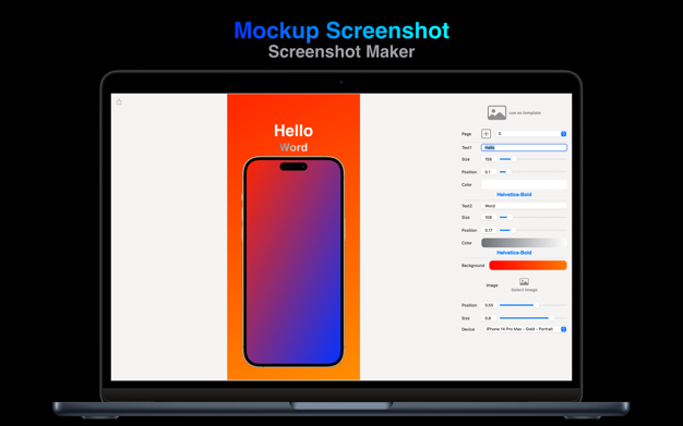 Mockup Screenshot - App Store 上架截图工具[macOS、iOS][￥15→0]