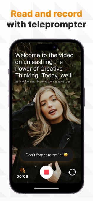 Teleprompter for Vloggers - 视频自拍提词器[iOS][内购限免]