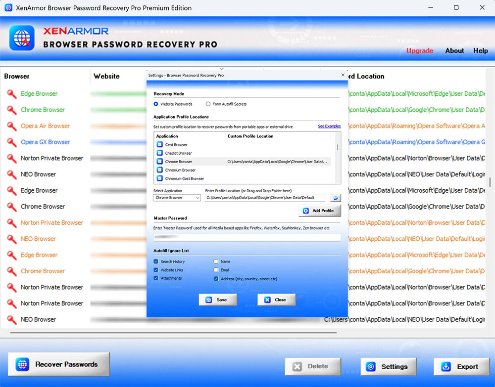 Browser Password Recovery Pro - 浏览器密码恢复工具[Windows][$19.95→0]