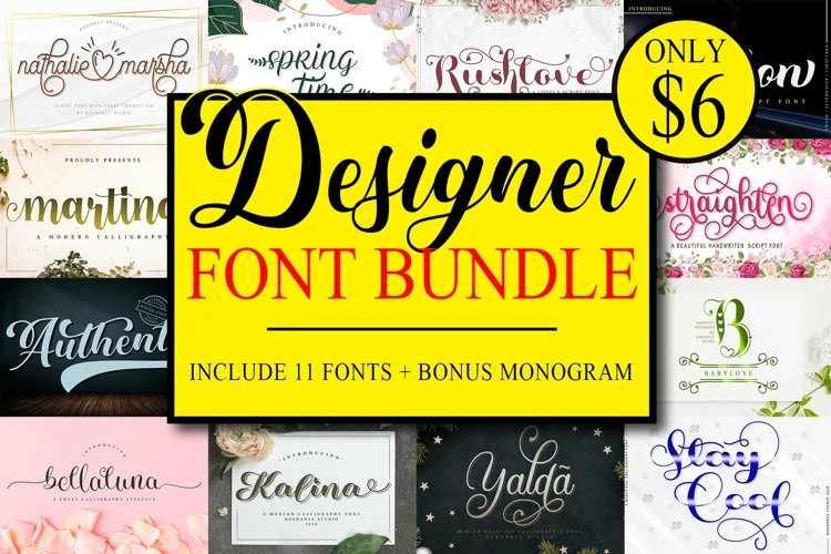限时免费获取字体包 Designer Font Bundle[Windows、macOS][$12→0]