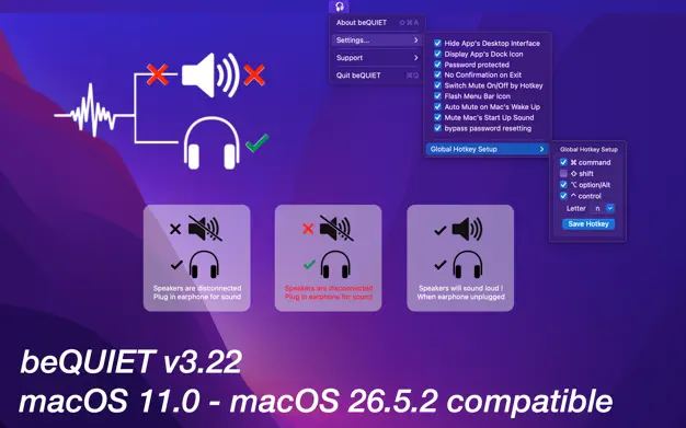 beQUIET – 外置音源静音工具[macOS][￥40→0]