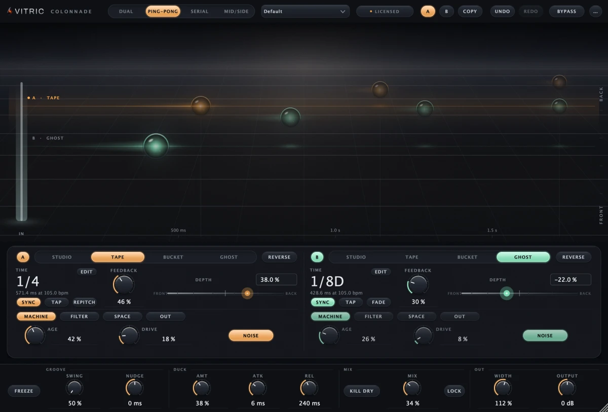 限时免费获取音频插件 Colonnade Delay[Windows、macOS][$35→0]
