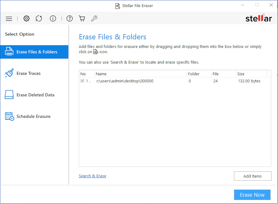 Stellar File Eraser - 数据文件安全删除工具[Windows][$29.99→0]