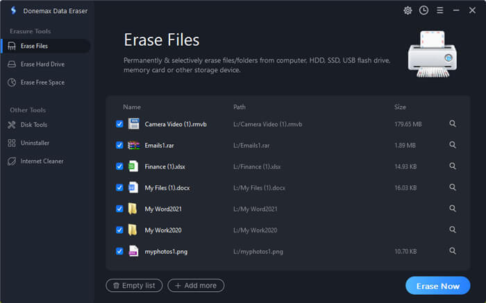Donemax Data Eraser – 数据安全擦除工具[Windows、macOS][$49.95→0]