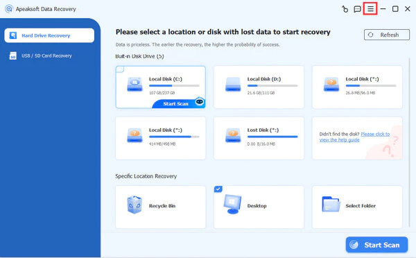 Apeaksoft Data Recovery - 数据恢复工具[1年授权][Windows][$31.96→0]-反斗限免