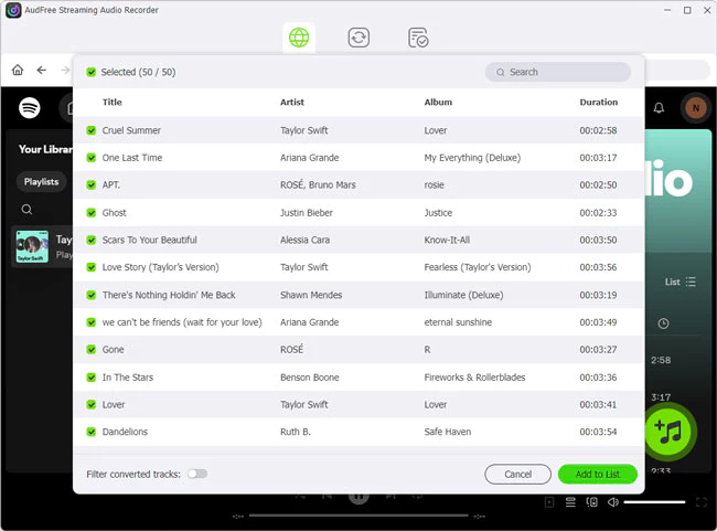 AudFree Streaming Audio Recorder - 流媒体录音工具[Windows][$29.95→0]