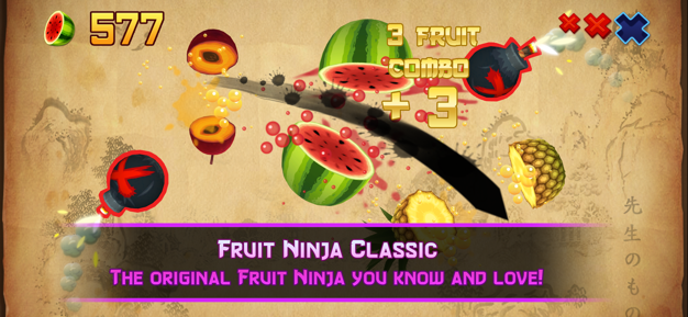 Fruit Ninja Classic - 经典版水果忍者[iOS][美区 $1.99→0]