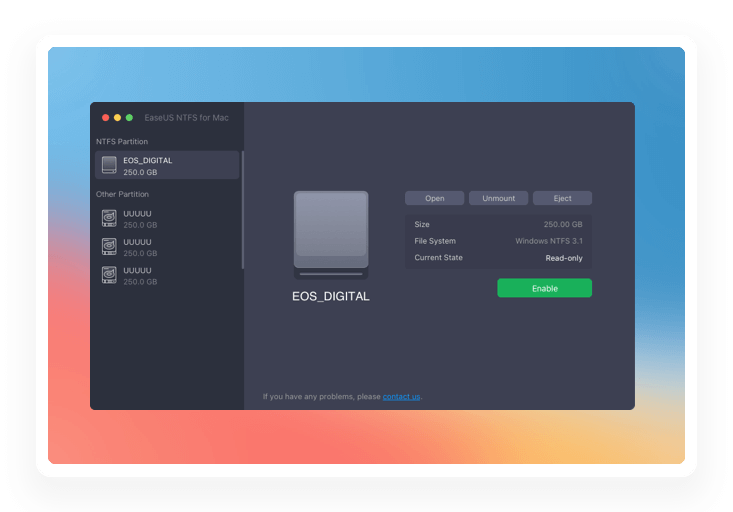 EaseUS NTFS for Mac - NTFS 格式磁盘读写工具[macOS][$29.99→0]-反斗限免