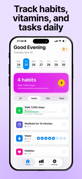 Habico - 习惯跟踪工具[iPhone][内购限免]-反斗限免