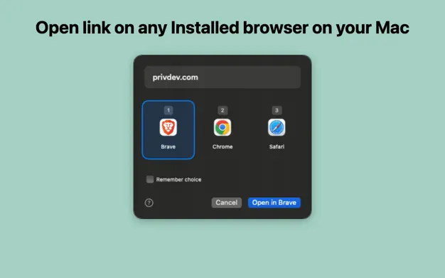 AltBrowse - 选择合适的浏览器打开链接[macOS][美区内购限免]