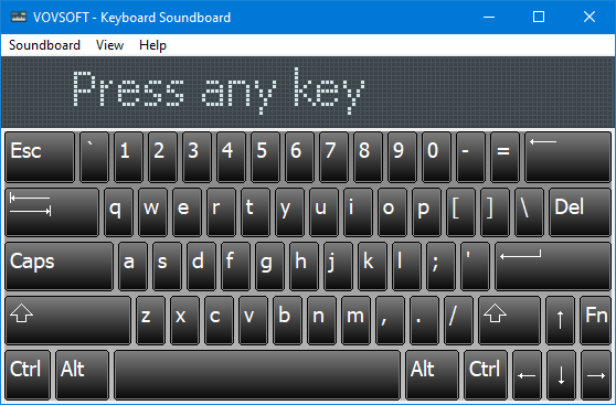 Vovsoft Keyboard Soundboard - 键盘音效工具[Windows][$19→0]-反斗限免
