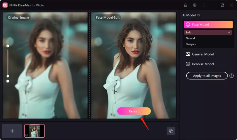 FliFlik KlearMax for Photo - AI 照片增强工具[Windows、macOS]