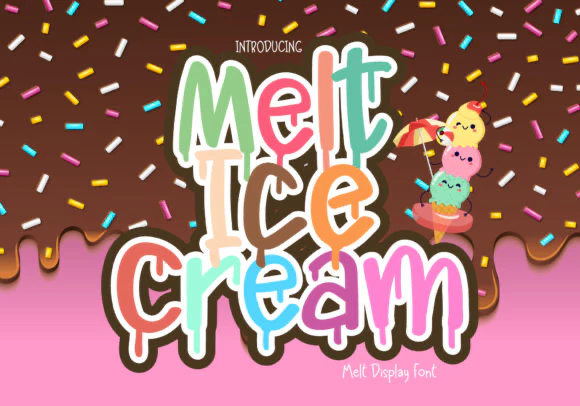 限时免费获取字体 Melt Ice Cream[Windows、macOS][$12→0]