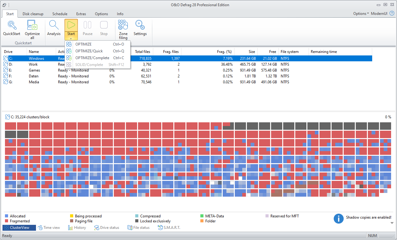 O&O Defrag 28 Pro – 磁盘碎片整理软件[Windows][$29.95→0]