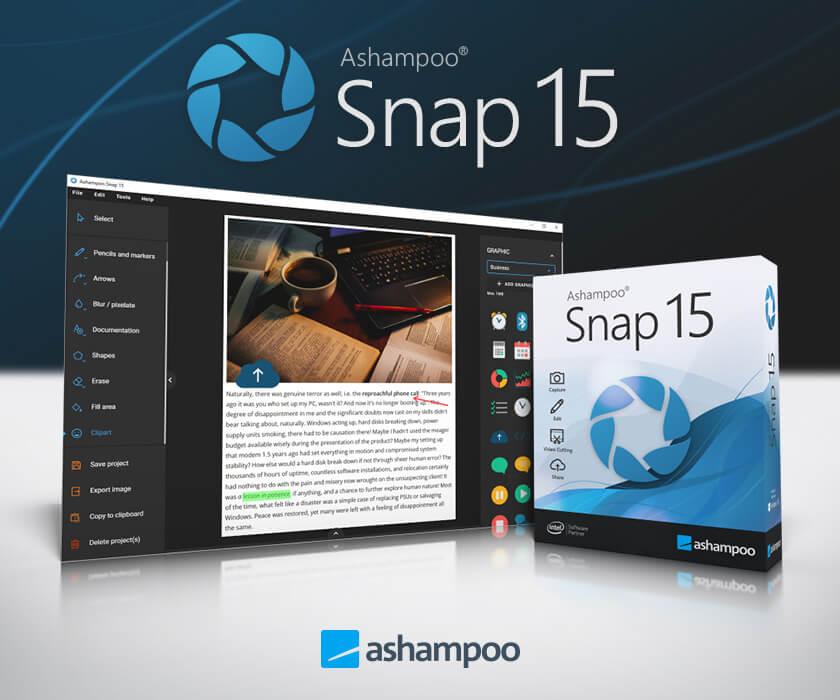 Ashampoo Snap 15 – 截图和录制视频工具[Windows][$39.99→0]