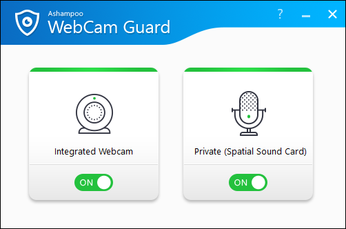 Ashampoo WebCam Guard - 摄像头、麦克风隐私保护工具[Windows][$29.99→0]