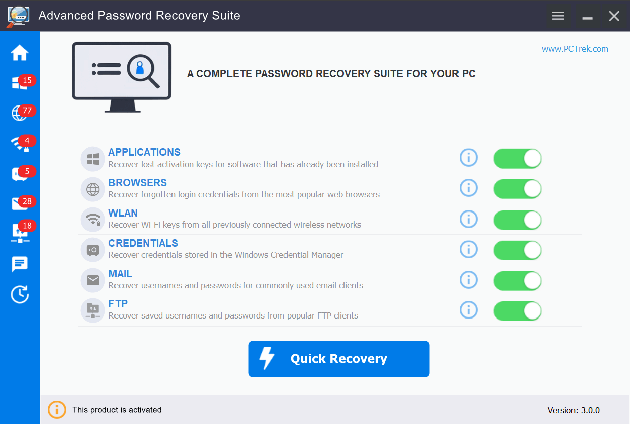 Advanced Password Recovery Suite 3 – 软件密码找回工具[6个月授权][Windows][$24.95→0]-反斗限免
